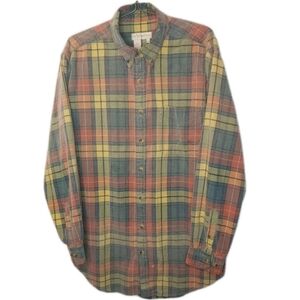 Territory Ahead Corduroy Shirt Men XLT Southwestern Aztec Fall Plaid Vtg 90s Y2k